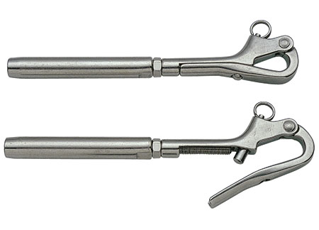 Stainless Steel M8 pelican hooks with swage terminal 5MM Wire