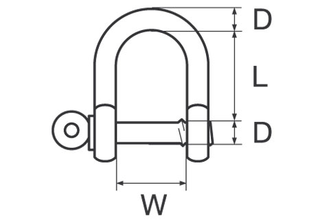 Wichard D Shackle 5mm