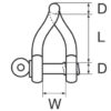 3521308_ Wichard Twisted Shackle 8mm