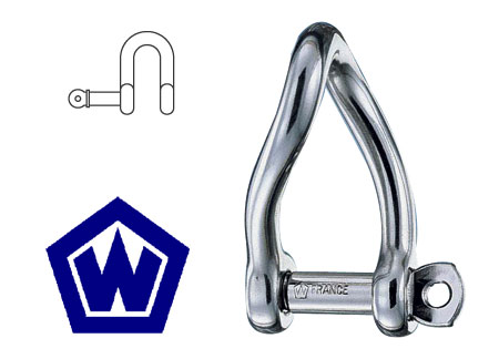 Wichard Twisted Shackle 5mm Pin