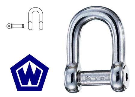 Stainless Steel Shackle Wichard with Allen Head 8mm