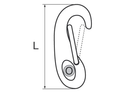 3522350_ Carabiner hook Wichard 50mm