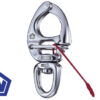 Stainless steel swivel Carabiner Wichard Automatic 110mm