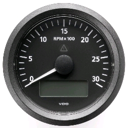 3541335413 Tachometer With Hourmeter VDO View-Line 12V 3000 RPM 85mm Black