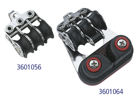 3601059_1 Stainless Pulley Sprenger Fiddle Block with V-cam and Becket 19mm for lines up to 6mm