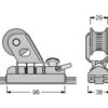 3722027_ Pvc Terminal for T-Track Antal 26mm