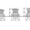 Antal Winches W8 Aluminum 1 Speed D110mm