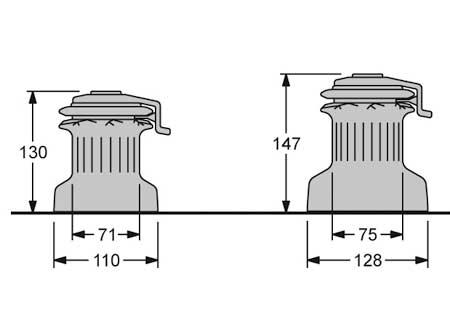 3740212_ Antal Self-Tailing XT30 Winches 1 Speed 128mm