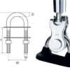 3781225_ Wichard U-bolts with Rubber sealing gasket D5 x 60mm