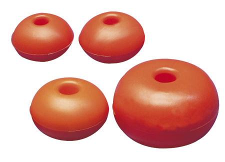 3821045 Flat Hole Buoy 45mm Orange