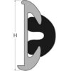 3833856_1 Black plastic end cap for fendering profile H56