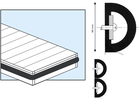 3834060_ PVC Dock Fender H60mm x 3mt