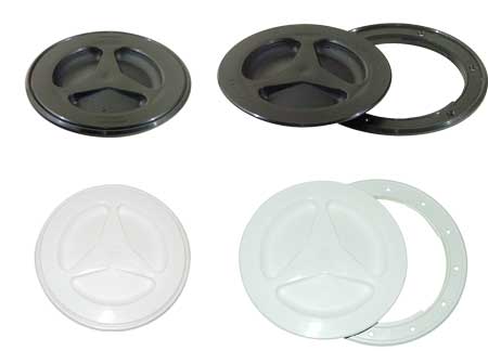 4000004 Round Inspection Hatches black 143 x 104 mm