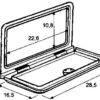 4000017_ White hatches 285 x 165mm without Lock