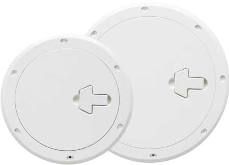 4000019 Round Inspection Hatches white 265 x 185mm