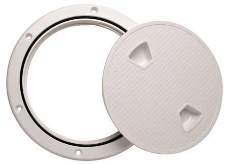 4000083 Round Inspection Hatches White 143 x 101mm