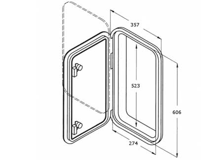 4000136_ White Plastic Hatches Can Marine 606 x 357mm