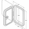White Plastic Hatches Can Marine 373 x 373mm