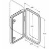 4000150_ White Plastic Hatches Honeycomb 458 x 513 mm