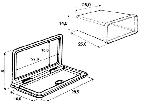 4000417_ Hatch with Storage Box 285 x 165 mm ( Box 250mm)