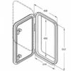 4000450_ Hatch with Storage Box 458 x 513 mm ( Box 330mm)