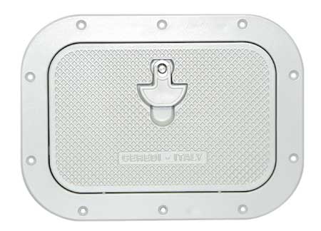 Anodized Aluminum white Hatches 270 x 370 mm
