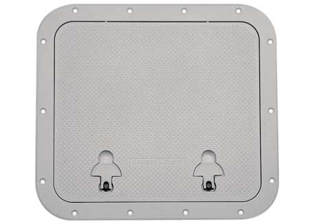 4003051_ Anodized Aluminum Grey Hatches 460 x 510mm