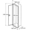 4010035_1 Recessed Box White for Fire Extinguisher 1kg 180 x 430 x 110mm