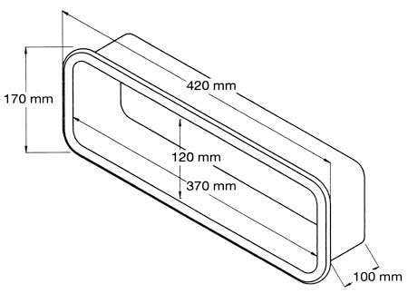 4010041_ Storage Box Recessed 420 x 170mm