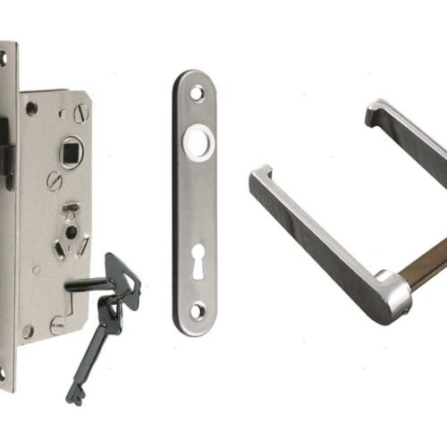 407020Acciaio20Inox Stainless Steel Marine Lock 4070 for Sliding Doors 140x70mm