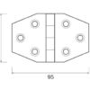 430029_ White Hinge 60x95mm
