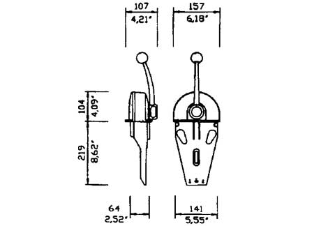 Morse Lever Control Ultraflex B104 Double