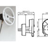 4630167_ Ultraflex T67 Rotary steering White up to 55hp