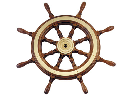 4645230 Mahogany co helmsmann`s wheel 800mm