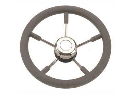 4645836_3 Steering wheel Riviera with Grey polyurethane Grip 400mm