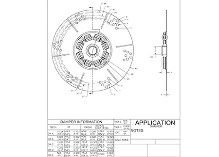 4809207_08mod Sachs 7 damper plates (red springs) 336mm R&D Marine
