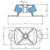 Engine Shock Absorber-Marine Engine Mounts  S M12 80KG
