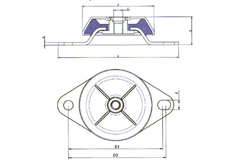 4810019_ Engine Shock Absorber-Marine Engine Mounts ROUND M M12