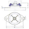 Engine Shock Absorber-Marine Engine Mounts  ROUND L M16