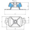 Engine Shock Absorber-Marine Engine Mounts  L M20 800KG