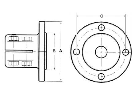 4822225_ Rigid couplings 25 mm for Yanmar KM 2-P/KM 3-P/KBW-10E/KM 3A