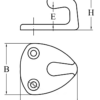 4848448_2 Stainless Steel Classic Hook 27x27x19mm