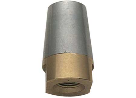 4906016_1 Complete Ogive Anode with Threaded Brass Base for Shaft 50mm