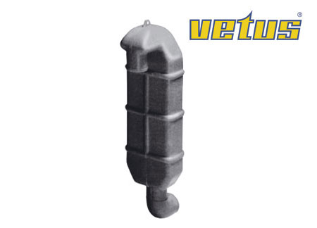 5003040 Vetus plastic gooseneck 45mm