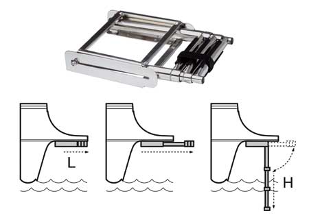 505313_ Retractable Telescopic Ladders 3 Steps ( 88 x 23cm)