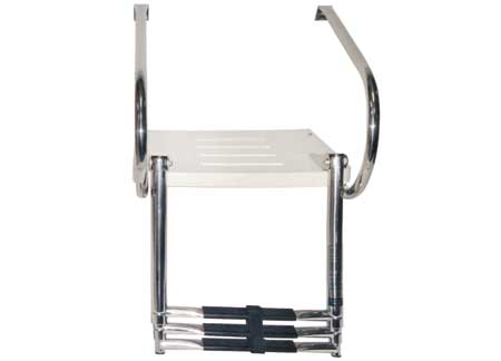 510801 Swim Transom Platform 350x450mm with 3 Steps Ladder