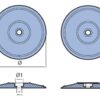 5110053_1 Zink Anodes for Rudder 130mm