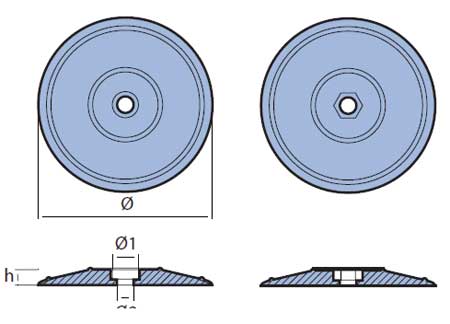 5110053_1 Zink Anodes for Rudder 130mm