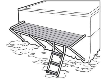 Stern Platform 1500 x 550mm