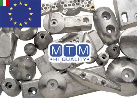 Kit Stern Anode Zink with Flange 135 x H55mm